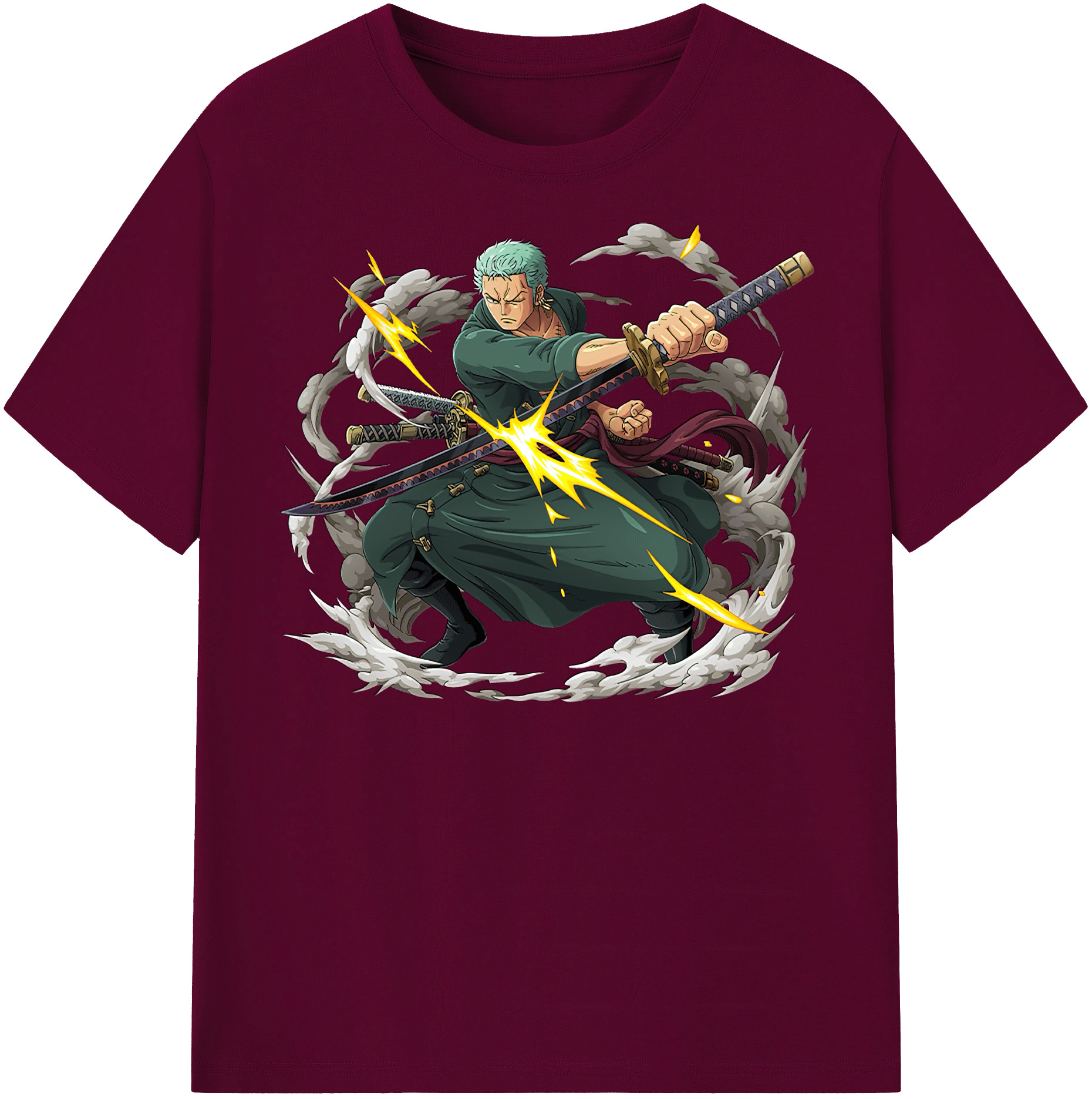 ワンピース ロロノア・ゾロ ONE PIECE Roronoa Zoro レディースカジュアルプリントTシャツ（綿100％）